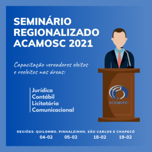 Read more about the article ACAMOSC promove seminário para vereadores