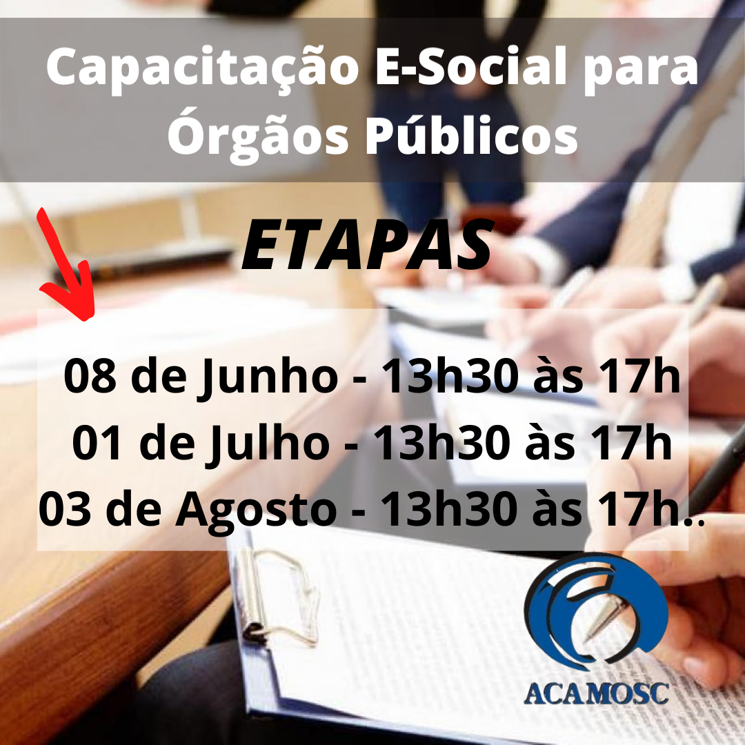 You are currently viewing Capacitação sobre E-Social para Órgãos Públicos