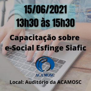 Read more about the article Capacitação sobre e-Social Esfinge Siafic