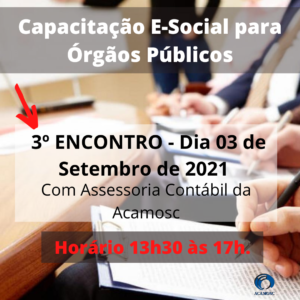 Read more about the article Treinamento E-social – 3º ENCONTRO