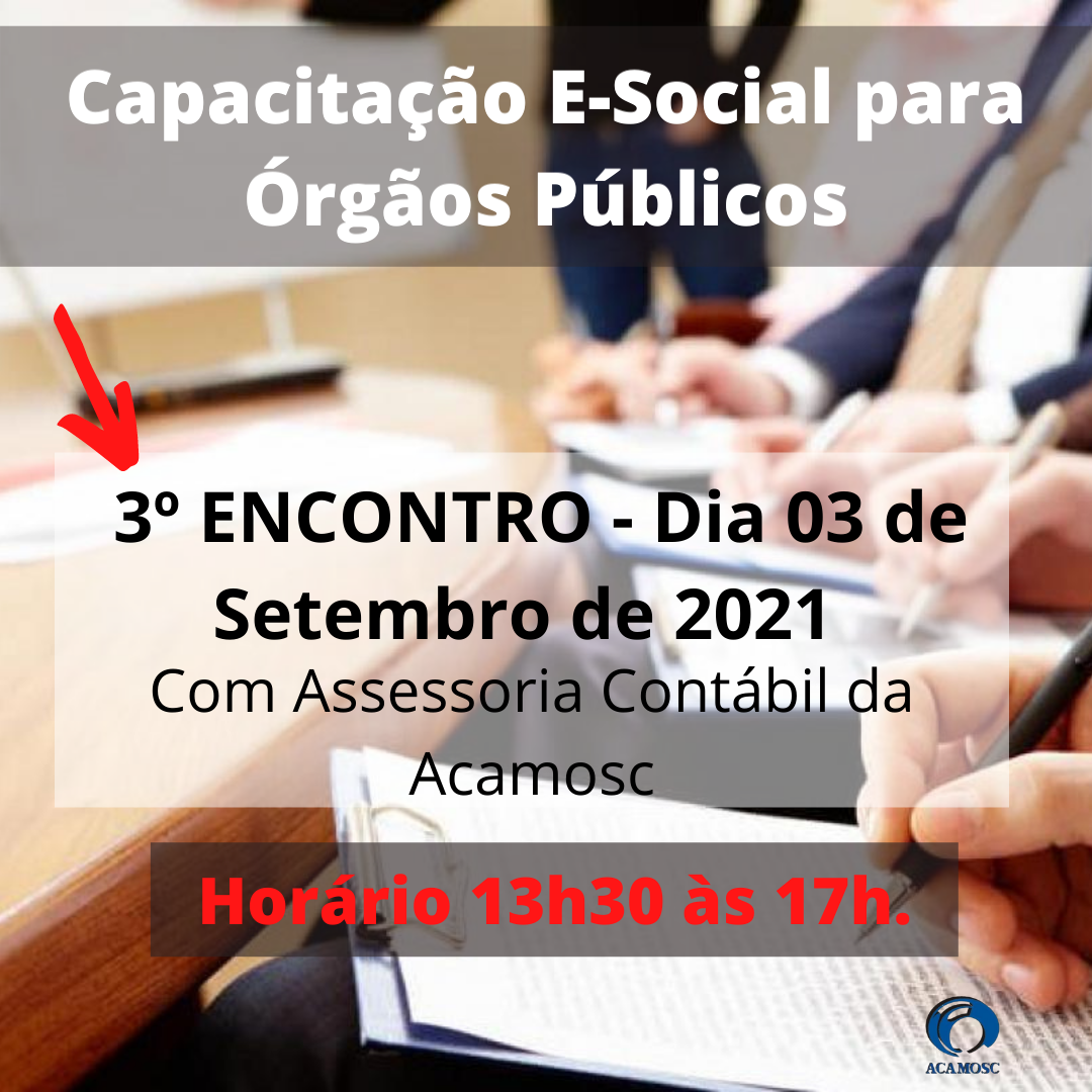 You are currently viewing Treinamento E-social – 3º ENCONTRO