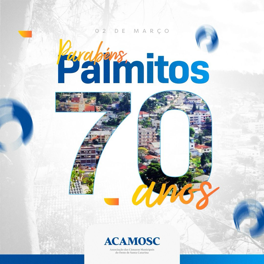 You are currently viewing Em meio a paisagens encantadoras e histórias que se entrelaçam, Palmitos completa 70 anos de existência.