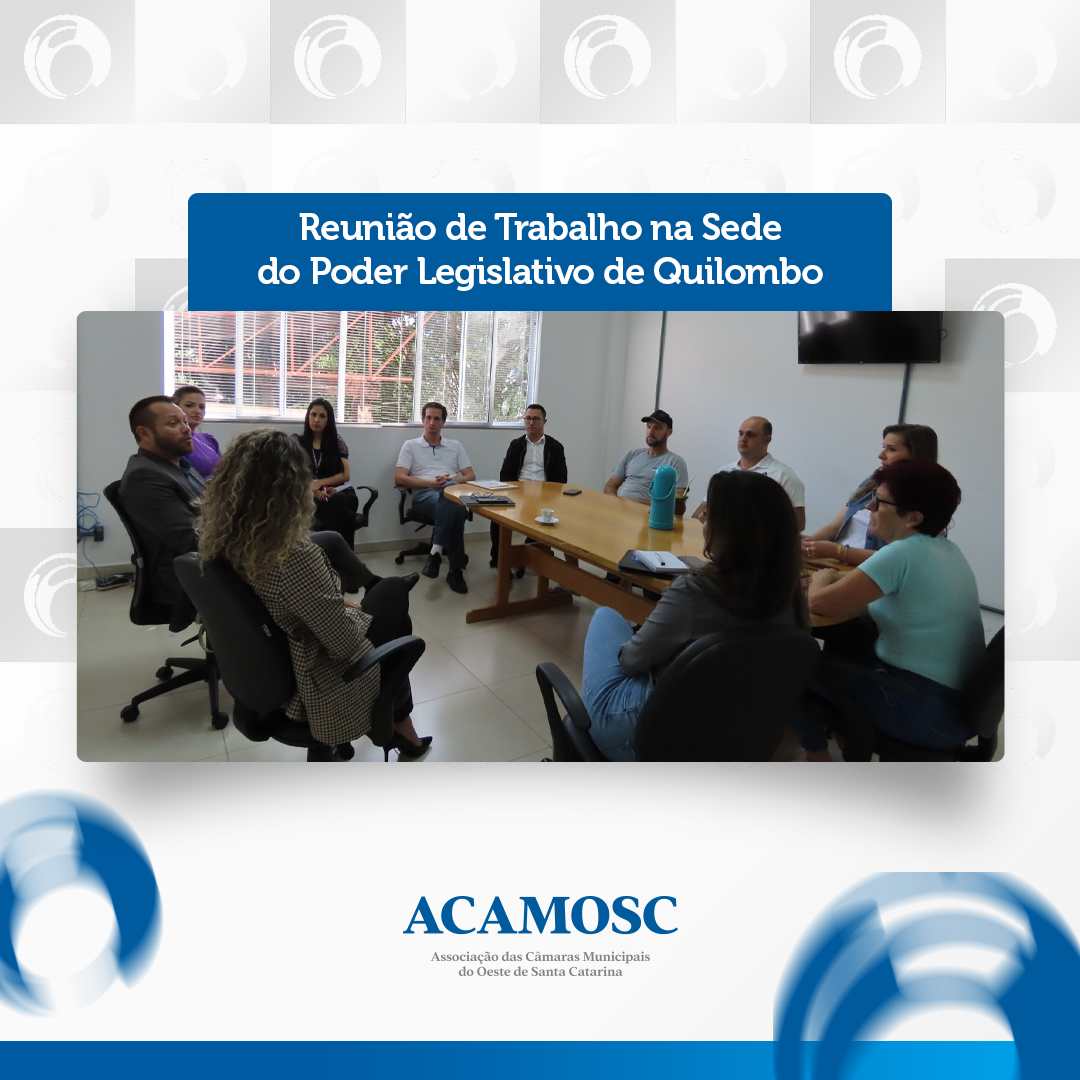 Read more about the article Reunião de Trabalho na Sede do Poder Legislativo de Quilombo